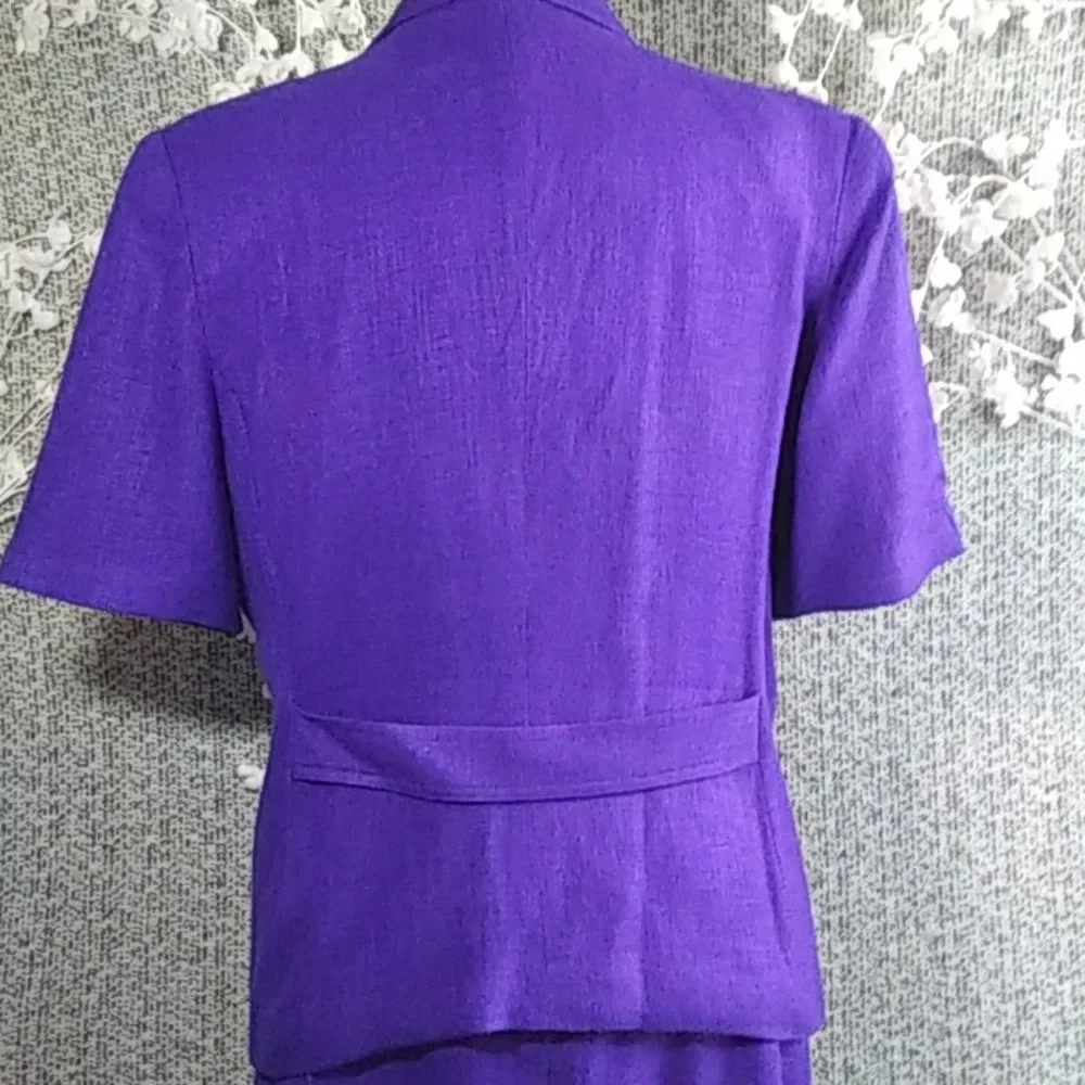 VTG Dior Suit Two Piece Padded Shoulders Pencil Skirt